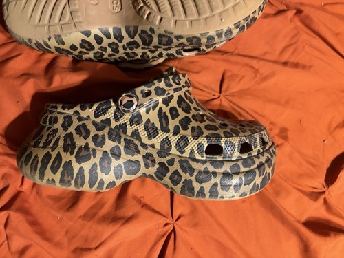 Leopard platform croc - platform,