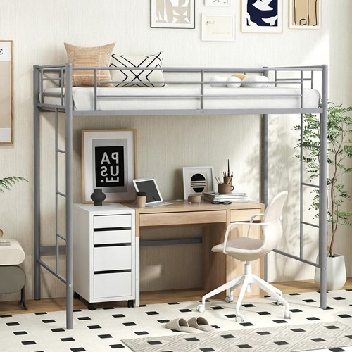 Elegant metal bunk - bed, with