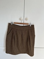 Moloh Brown Tweed Skirt 100%