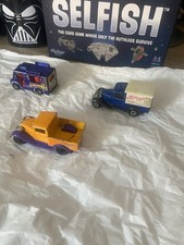 Three Collectible Small Vintage Vans Pick Up Truck hot wheels cadburys