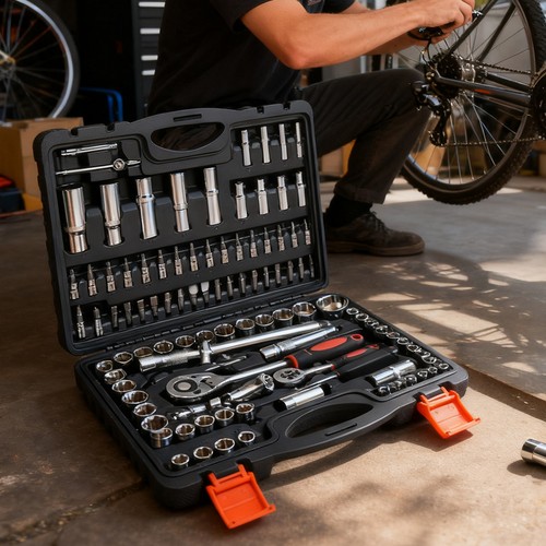 108 piece drive socket wrench - piece,