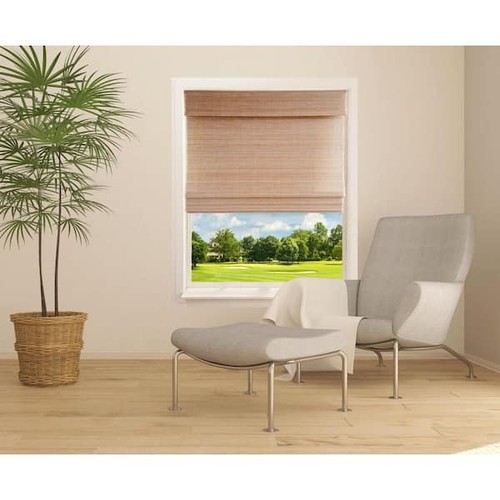 Cordless bamboo roman window - cordless,
