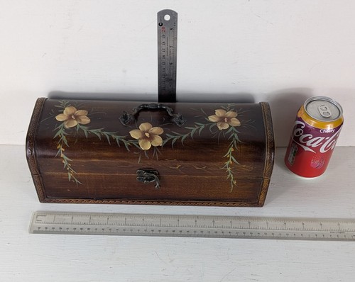 Vintage hand painted hardwood - hand-painted,