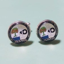 Mercedes Benz Amg Cufflinks Button Luxury Thanksgiving Pre-Owned No Box K