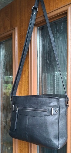 Black leather triple - leather,