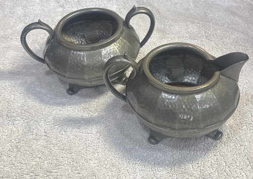 Vintage civic pewter milk jug - pewter,