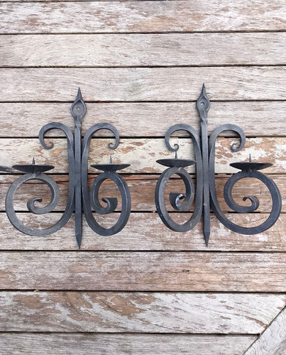 Pair scroll blacksmith - pair, hand