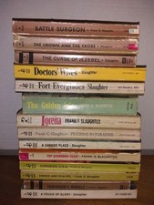 Lot of 14 Frank Slaughter Vintage Paperbacks, Sword and Scalpel, Surgeon, Savage