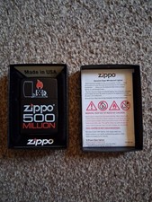 Zippo Lighter 500 Million  Genuine Refillable Limited Edition with Box New 