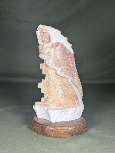 Navajo alabaster stone carved - navajo,
