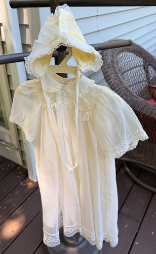 Vintage baby christening gown - baby,