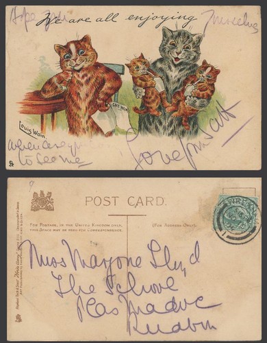Louis wain cats - wain, twins
