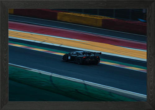 Black lamborghini race - on,