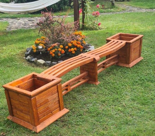 Wooden garden planter raised - wooden,