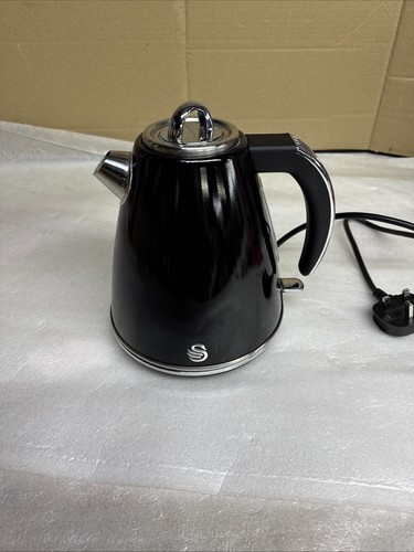 Swan jug kettle black retro - swan,