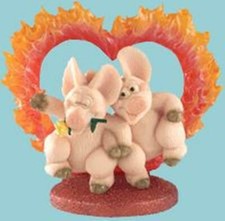 Piggin Collectors Romantic Figurine - Hearts on Fire