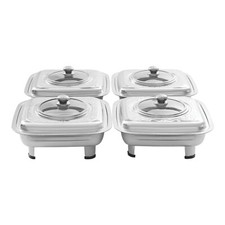 4pcs Food Plates Buffet Food