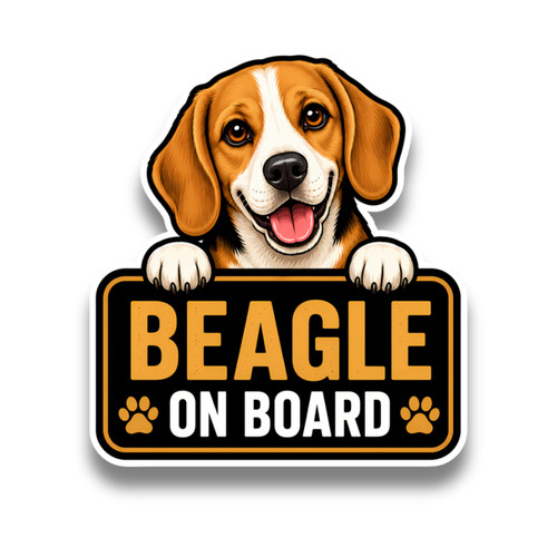 Cute beagle dog - dog, board
