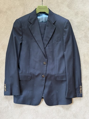 Men gucci suit navy - gucci,