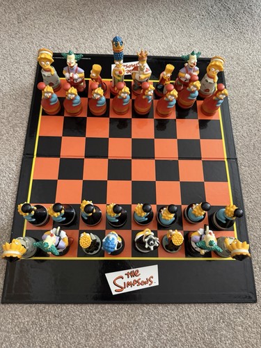 The simpsons chess set - simpsons, 3d