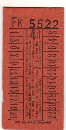 Bus tram ticket - tram,