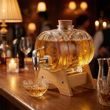 Glass whisky decanter - glass, with