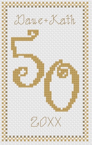 Golden wedding number - wedding,