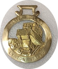 CLIFF RAILWAY - LYNTON - DEVON  horse brass (8025)