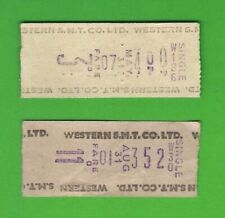 Western SMT Co Ltd - 2 Setright Machine Issued Tickets - Scotland 1950s/60s