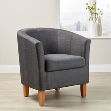 Dark grey fabric tub - dark,