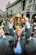 Neil Back HAND SIGNED 12x8