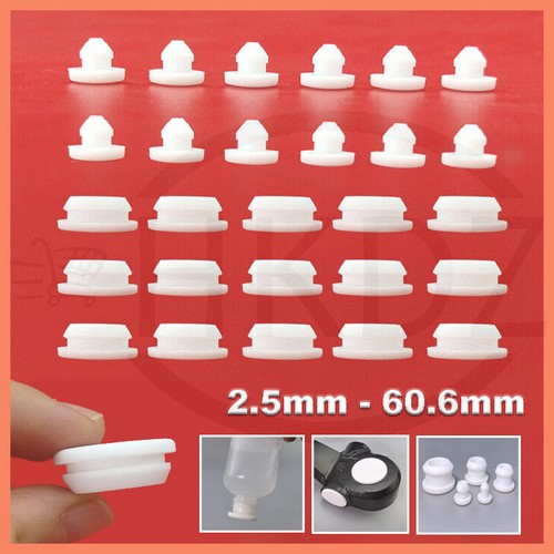 White snap hole plug - snap-on,