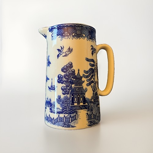 Heron cross pottery blue - cross,