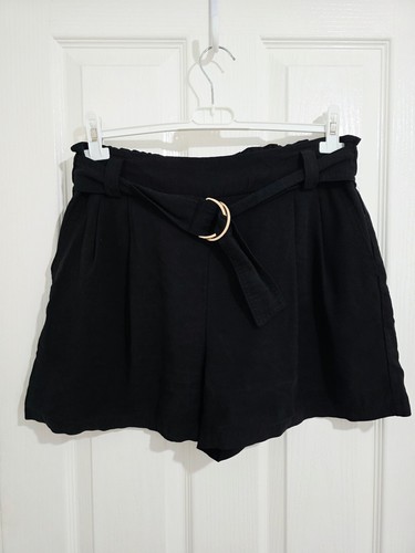 Black shorts with belt size - shorts,