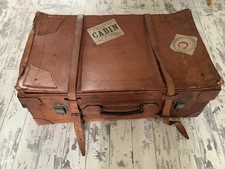 Rare antique brown leather - antique,