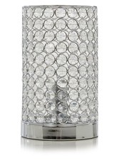 Crystal Bead Cylinder Lamp –