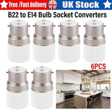 6x B22 to E14 Base LED Halogen