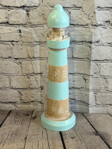 40cm green white wooden - green,