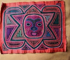 Vintage Panama Mola Kuna  FACE