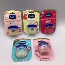 Vaseline Mini Lip Therapy Jars Pomegranate Sugar Cookie Marshmallow Mint Bubbly