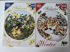 2x 200 Piece Circular Jigsaw