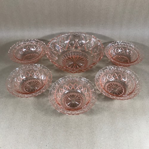 Vintage pink depression - vintage, glass