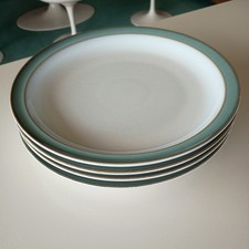 Denby Regency Green Dinner Plate x 4 - 10.25” - Good Used Condition set 2 of 2