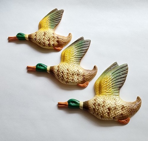 Vintage flying ducks set - vintage,
