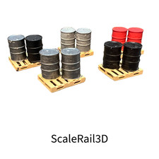 HO Scale 55 Gallon Oil Drums