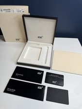 Box and Papers from a Mont Blanc Pen and Cardholder Set - Empty Montblanc box 