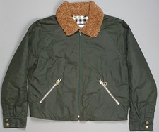 Barbour x Alexa Chung Floyd Wax Waterproof Green Cropped Jacket UK 10