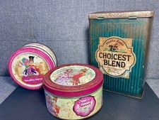Vintage Tins Bundle, Quality Street & Brooke Bond Tea. 