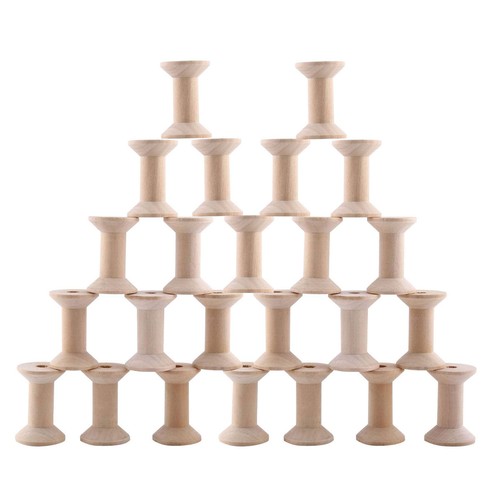 24pcs wooden empty - 24pcs, thread