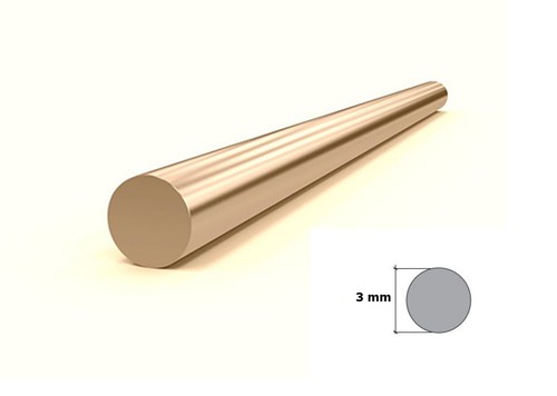 Brass round bar rod - round,